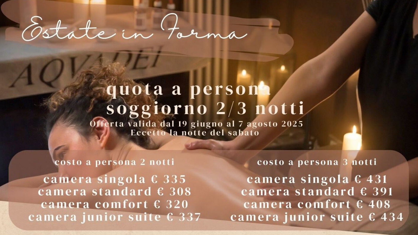 2025 hotel 2 mari estate in forma 2 3 notti IN23